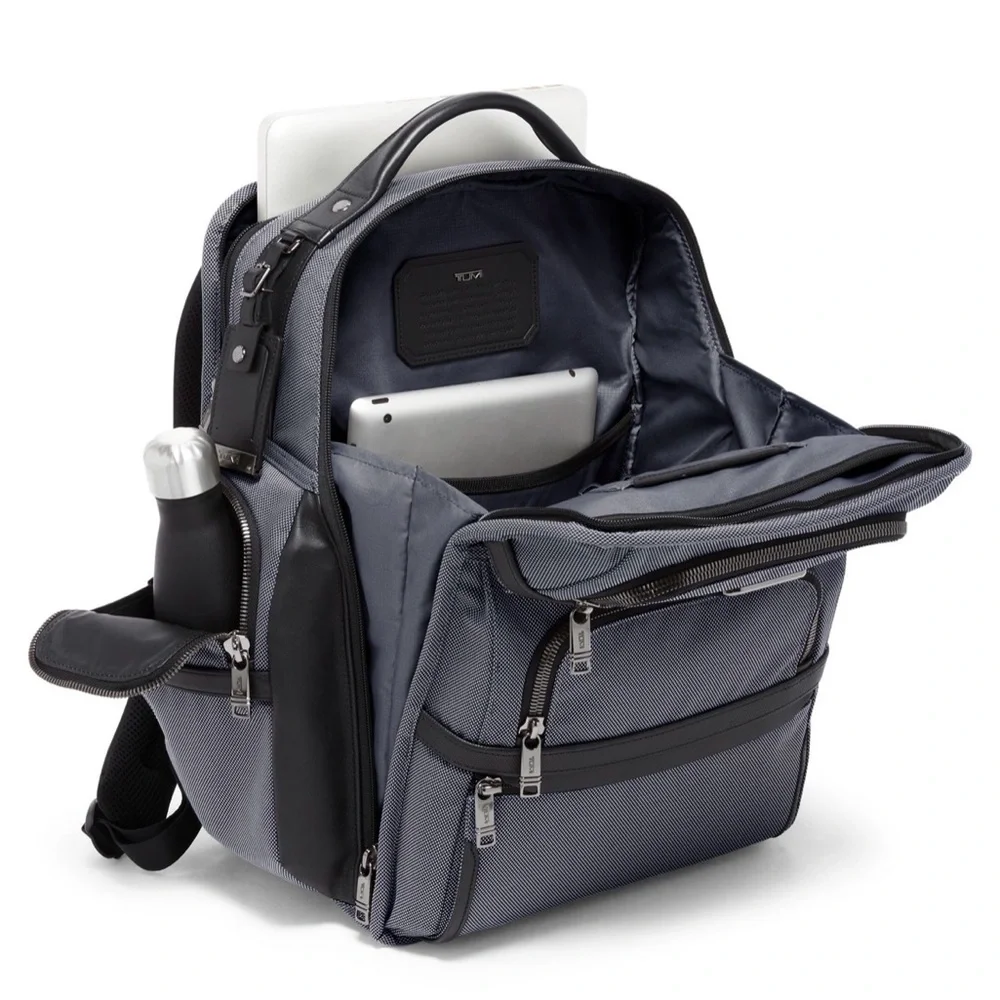 TUMI Gray and Brown Backpack - Picture 2 of 13